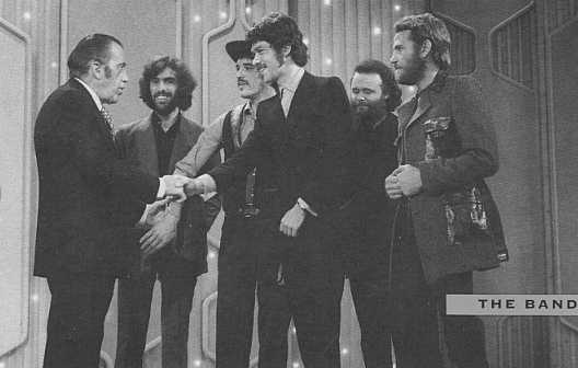 [Photo of The Band and Ed Sullivan